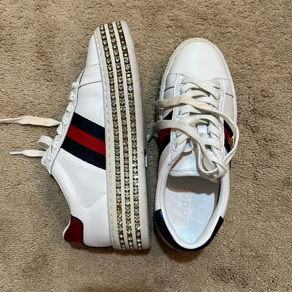 Gucci rhinestones sneakers